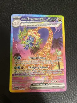 Pokemon TCG Alolan Exeggutor EX 242/191 Scarlet & Violet Surging Sparks NM - Image 1