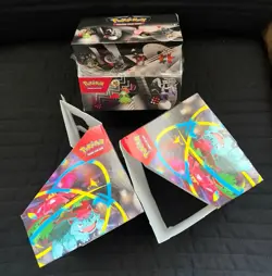 Pokemon TCG Mega Evolutions Black Bolt White Flare Mini Tin Display Empty Box - Image 2