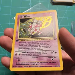 Pokemon Mr. Mime Holo Rare 1st Edition Jungle 6/64 WOTC 1999 - Image 2
