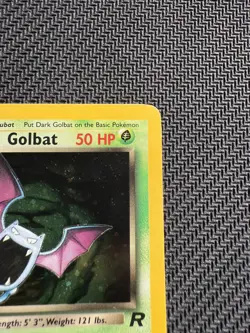 1998 Pokemon Team Rocket Dark Golbat 7/82 Holo NM/LP - Image 3