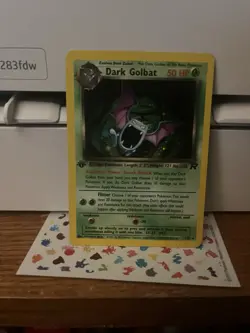 Pokemon Dark Golbat 7/82 Team Rocket Holo Rare 1st Edition 50 HP Stage 1 - Image 1