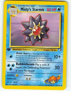 Misty's Starmie - 1st Edition - 56/132 Gym Heroes- WOTC - Pokemon TCG - 2000 - Image 1