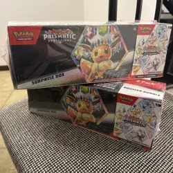 Lot of 2 Pokemon Prismatic Evolutions Booster Bundle & Surprise Box Sams Club - Image 1