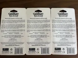 Pokemon 1999 Sealed Base Set Unlimited Trio Booster Blister Pack WOTC. Lot Of 3 - Image 5