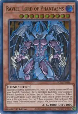 Yugioh! Raviel, Lord of Phantasms - SDSA-EN044 - Ultra Rare - 1st Edition Near M - Image 1