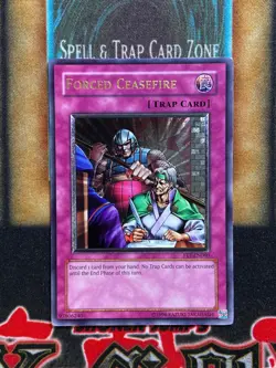 Yugioh Forced Ceasefire FET-EN060 Ultimate Rare LP - Image 1