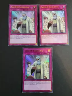 Solemn Scolding (X3) MZMU-EN121 Ultra Rare Yugioh Maze of Muertos - Image 1
