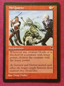 Magic The Gathering TEMPEST NO QUARTER red card MTG - Image 1