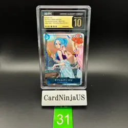 CGC 10 PRISTINE Nefeltari Vivi SR EB02-026 Promotion Pack Ex Vol. 3 ONE PIECE 31 - Image 1