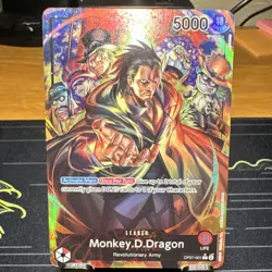Bandai One Piece CCG Monkey.D.Dragon Leader OP07-001 500 Years Foil 5000/5 - Image 1