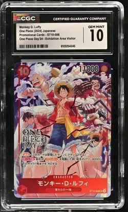 ✨ CGC 10 Monkey D. Luffy St10-006 One Piece Day 2024 Exhibition One Piece xr - Image 1