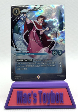 Disney Lorcana Winterspell Belle Snowfield Strategist 236/204 Enchanted Rare - Image 1