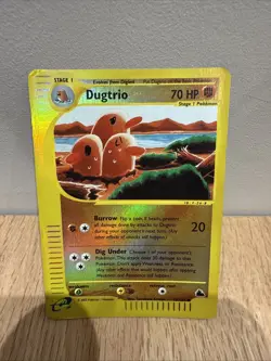 Pokemon Dugtrio Card 52/144 Reverse Holo Skyridge 2003 - Image 1