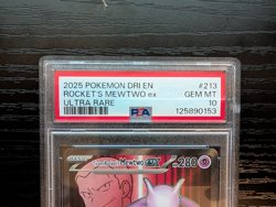 Pokemon Team Rockets Mewtwo EX 213/182 Destined Rivals Card PSA 10 Gem Mint - Image 2