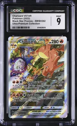 CGC 9 Mint Charizard VSTAR SWSH262 SWSH: Sword & Shield Promo Cards Holo - Image 1
