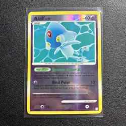 Azelf 4/123 Mysterious Treasures Reverse Holo Rare Pokemon Card LP - Image 1