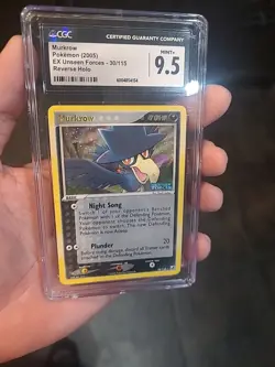 Murkrow 30/115 Pokemon EX Unseen Forces Stamped Reverse Holo Card NM/DMG - Image 1