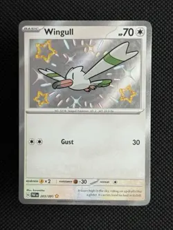 Wingull 203/091 SV: Paldean Fates Pokemon Card - Image 1