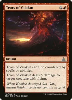 TEARS OF VALAKUT X 4 N/M- OATH OF GATEWATCH MAGIC THE GATHERING - Image 1