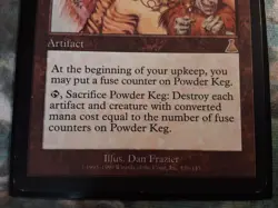 Powder Keg Urza's Destiny Rare. (PANGOLIN MTG) Resereved List LP- see all pics! - Image 3