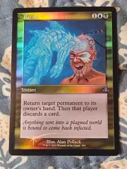 Recoil FOIL Retro Frame Dominaria Remastered MTG Magic The Gathering Card - Image 1