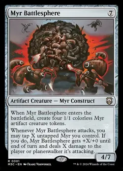 Myr Battlesphere-Modern Horizons 3 Commander-Foil-301-LP - Image 1