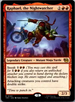 Raphael, the Nightwatcher R Teenage Mutant Ninja Turtles 103 NM - Image 1