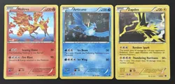2012 POKEMON BM PLASMA PROMO HOLO MOLTRES / ARTICUNO / ZAPDOS MP-LP SET - Image 1
