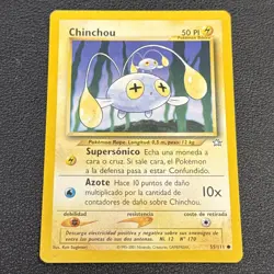 Spanish Pokemon TCG 55/111 Chinchou Unlimited Neo Genesis Common - Image 1
