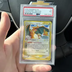 2006 Pokemon Ex Crystal Guardians Charizard Reverse Foil #4 PSA 7 - Image 1