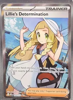 Pokemon Lillie's Determination 169/132 Me01 Mega Evolution Trainer Ultra Rare F… - Image 1