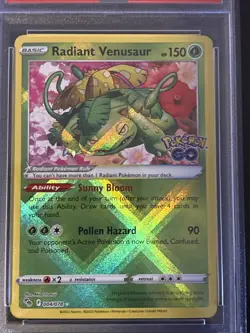 2022 POKEMON GO #004 RADIANT VENUSAUR PSA 10 GEM MT - Image 2