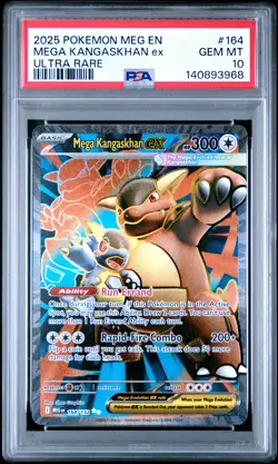 2025 POKEMON MEG EN-MEGA EVOLUTION ULTRA RARE #164 MEGA KANGASKHAN EX PSA 10 - Image 1