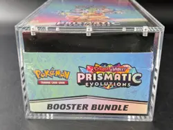 Pokemon SV8.5 Prismatic Evolutions Sealed Booster Bundle Display W/Acrylic Case - Image 5