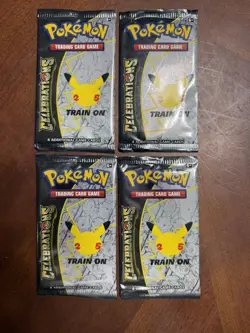 Pokemon TCG: Sword & Shield- (4) CELEBRATIONS Booster Packs- NEW/FACTORY SEALED - Image 1