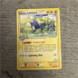 Pokemon Team Aqua's Lanturn 28/95 EX Team Magma vs Team Aqua 80 HP Stage 1 Unco… - Image 1