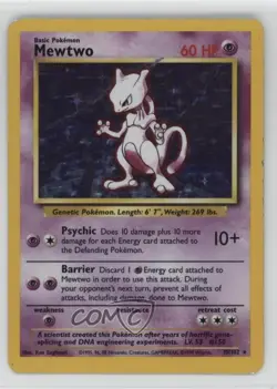 Mewtwo Holo Pokemon Base Set #10 1999 - Image 1