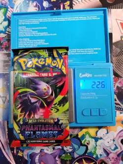 EXTREMELY HEAVY 22.6g Pokemon Phantasmal Flames – Factory Sealed Booster Pack - Image 1