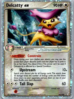 Pokemon TCG Delcatty ex Ultra Rare Holofoil Crystal Guardians 91/100 HP - Image 1