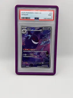 Pokemon 2025 CBB3 CS Gengar #07 PSA 9 Nintendo Pokemon TCG HP 130 Attack 100 - Image 1