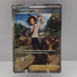Pokemon Cheren's Care GG58/GG70 Crown Zenith Ultra Rare Full Art Holo - Image 1