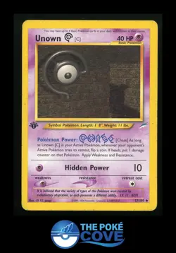 Unown [C] 57/105 | Neo Destiny 1st Edition | Pokemon Uncommon | MP - Image 1