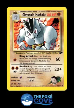 Giovanni's Machoke 42/132 | Gym Challenge Unlimited | Pokemon Uncommon | LP - Image 1