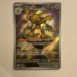Pokemon TCG Alakazam 009 Me: Mega Evolution Promo Holo HP140 Psychic Draw - Image 1
