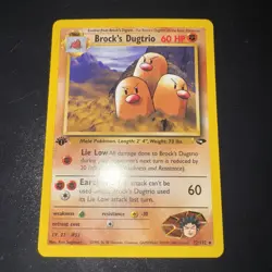 Brock’s Dugtrio 1st Edition 22/132 - Gym Challenge Pokemon - Image 1