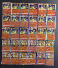 30*Lot Pokemon TCG S-Chinese All Holo with 2 different Charizard 2023/2024 JD90 - Image 1