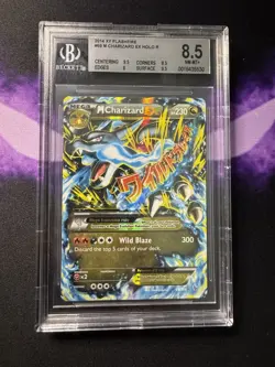 2014 Pokemon XY Flashfire Mega Charizard EX #69 BGS 8.5 NM-MT+ - Image 1