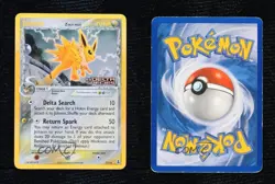 Jolteon Reverse Foil Pokemon EX Delta Species #7 2005 - Image 3
