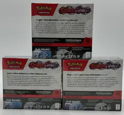 Lot of (3) Pokemon TCG Scarlet & Violet Base Booster Boxes SEALED - Image 2