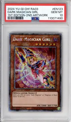 PSA 10 Dark Magician Girl (Platinum Secret Rare) (C) Yu-Gi-Oh! RA03-EN123 - Image 1